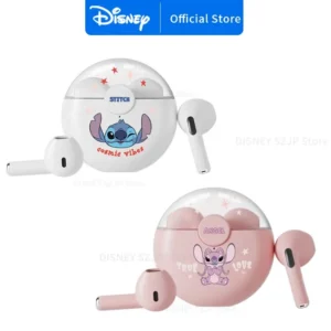 Disney-Q50 Stitch Angel Fones De Ouvido Bluetooth Sem Fio, HiFi Surround Sound H